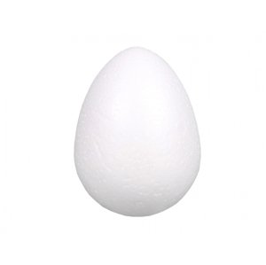 Vajíčko k aranžování polystyrenové 8cm, sada 1 ks