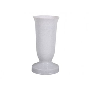 Váza hřbitovní KALICH těžká plastová d12x24cm