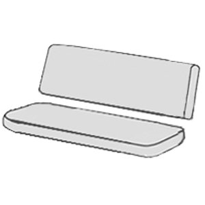 HIT UNI 9827 - polstr na houpačku 150 cm (Polstr na houpačku na zakázku: bez zipu (sedák a opěrka zvlášť))