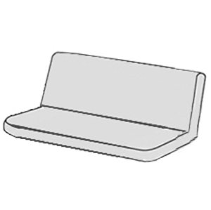 SPOT 2660 - polstr na houpačku 150 cm (Polstr na houpačku na zakázku: Sedák a opěrka vcelku)