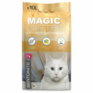 Kočkolit Magic Litter Bentonite Ultra White Baby Powder 10L/9kg