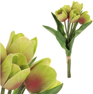 Tulipán pěnový, zeleno-fialový. Cena za 1 kus (ve svazku je 5ks) KUM3412-PUR-GRN