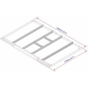 Podlahové profily pro domky 4,7 m2 Duramax 57102