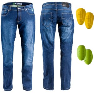 Pánské moto jeansy W-TEC C-2025 (Velikost: 44, Barva: modrá)