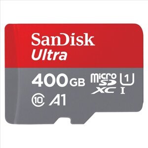 Paměťová karta Sandisk Ultra microSDXC 400 GB 120 MB/s A1 Class 10 UHS-I, s adaptérem