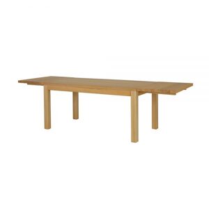 Jídelní rozkládací stůl ST172, 120x(75/77)x80, buk (Výška: 75, Délka: 80, Deska stolu: 2-5, Křídlo: 1 křídlo 45 cm, Barva dřeva: Přírodní (lakovaná),