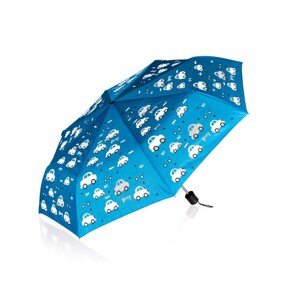 Deštník měnící barvu 52 cm modrý s autíčky