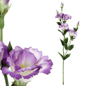 Eustoma, umělá květina, barva fialová KT7909 PUR, sada 4 ks