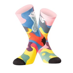 Ponožky Undershield Funky Camo růžová/modrá/žlutá (Velikost: 37/41)