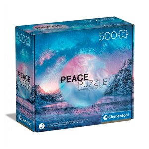 Puzzle Clementoni 500 dílků Peace - Light Blue