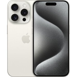 Mobilní telefon Apple iPhone 15 Pro 128GB bílý titan