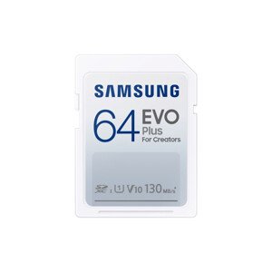 Paměťová karta Samsung EVO Plus SDXC, 64GB, 130MBps, UHS-I U1, Class 10