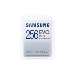 Paměťová karta Samsung EVO Plus SDXC, 256GB, 130MBps, UHS-I U3, Class 10