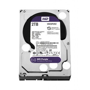Disk Western Digital Purple 2TB, 3,5", SATAIII/600, 64MB, 5400RPM, 3RZ, ROZBALENO