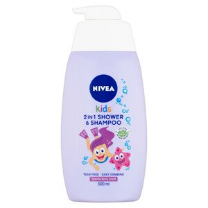 Nivea dětský sprchový gel a šampon 2 v 1 s vůní lesního ovoce 500 ml