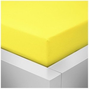 Prostěradlo Jersey Standard 90x200 cm žlutá