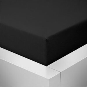 Prostěradlo Jersey Standard 180x200 cm černá