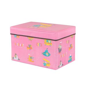 Krabice na hračky růžový motiv SPRINGOS HA3048