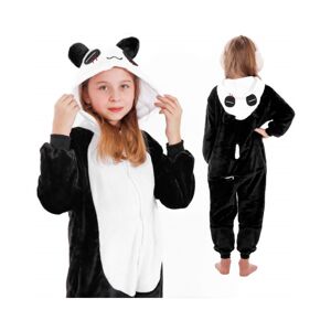Pyžamo Kigurumi Panda černo-bílé, vel. 120-130 cm SPRINGOS