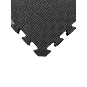 TATAMI PUZZLE podložka - Jednobarevná - 100x100x1,3 cm - podložka fitness (černá)