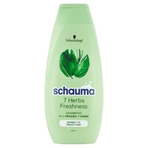 Schauma šampon 7 bylin pro svěžest a objem vlasů pro normální až rychle se mastící vlasy 400 ml
