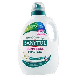 Sanytol dezinfekční prací gel květinová svěžest, 34 praní 1,70 l