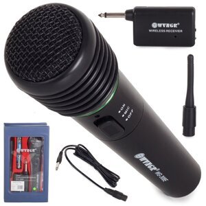 Karaoke bezdrátový mikrofon + stanice + kabel!