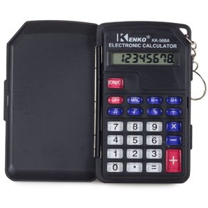 Kapesní kalkulačka 8místná, klíčenka, skládací pouzdro