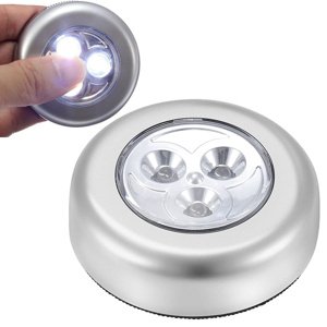 3 LED samolepicí dotyková svítilna na baterie
