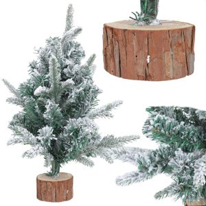 Umělý vánoční stromek se sněhem, malý, 50 cm, dekorační na stůl