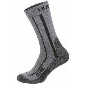 Ponožky Alpine grey/black (Velikost: L (41-44))