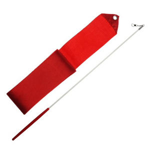 Gymnastická stuha + tyčka ( červená      )