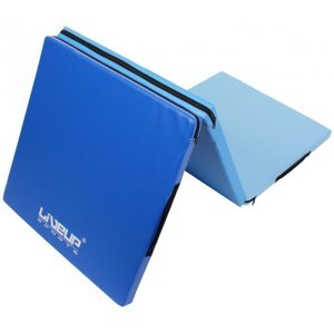 Žíněnka skládací třídílná LiveUp LS3254 180x60x4,5 cm (modrá)