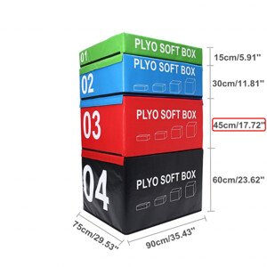 SOFT PLYOBOX SEDCO 90x75x15-60 cm (červená)