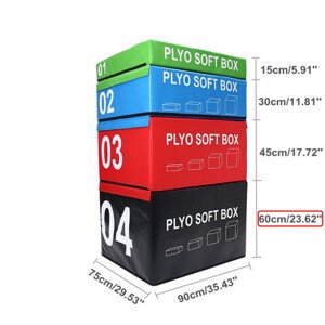 SOFT PLYOBOX SEDCO 90x75x15-60 cm (černá)