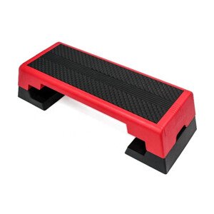 Bedýnka aerobic step SP1013 90x37x15-25 cm (červená/černá)