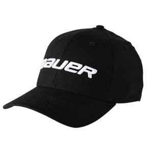 Kšiltovka Bauer Core Fitted Cap SR (Barva: Černá, Varianta: M-L)