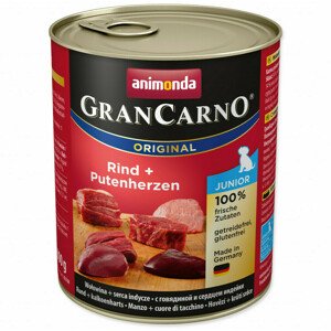 Konzerva ANIMONDA Gran Carno Junior hovězí + krůtí srdce