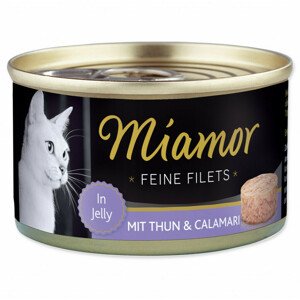 Konzerva Miamor Feine Filets Adult tuňák s kalamáry v želé 100g