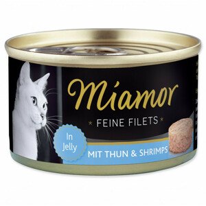 Konzerva Miamor Feine Filets Adult tuňák s krevetami v želé 100g