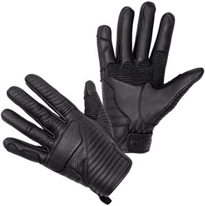 Kožené moto rukavice W-TEC Brillanta (Velikost: S, Barva: černá)