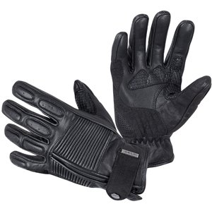 Kožené moto rukavice W-TEC Mareff (Velikost: L, Barva: černá)