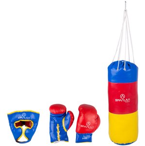 Boxovací set Spartan pytel 15x45cm / 1kg + chránič hlavy + rukavice