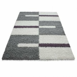 Kusový koberec Gala shaggy 2505 lila (Varianta: 120 x 170 cm)