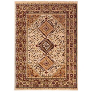 Oriental Weavers International Kusový koberec PRAGUE 93/IB2W, Béžová, Vícebarevné (Rozměr: 133 x 190 cm)