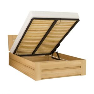 Dřevěná postel LK192 BOX, 100x200, buk