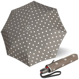 KNIRPS T.200 DOT ART TAUPE - elegantní dámský plně automatický deštník