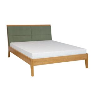 Buková postel LK166, čalounění: toptextil, délka: d200, šířka: s120 (Barva dřeva: Rustikal)