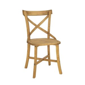 Židle z borovice KT701, šířka: š47, výška: š88, hloubka: g51 (Barva dřeva: Bílý vosk)