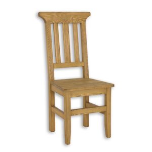 Borovicová židle KT715, šířka: š50, výška: š105, hloubka: g52, sada 5 ks (Barva dřeva: Tmavý vosk)
